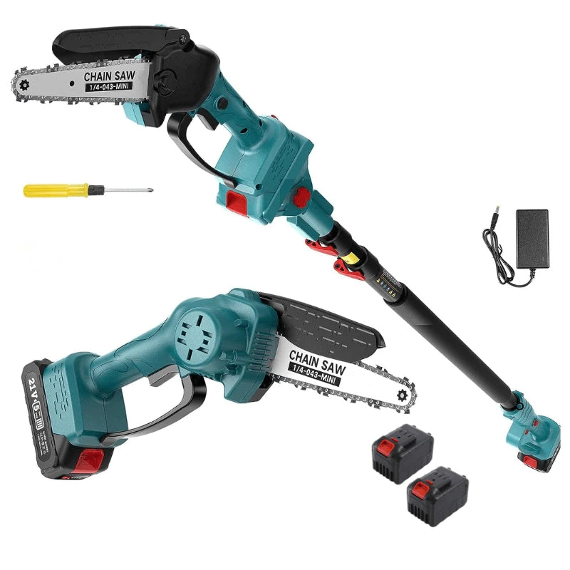 2 En 1 Cordless 8 Pouces Chainsaw Avec Pole Saw